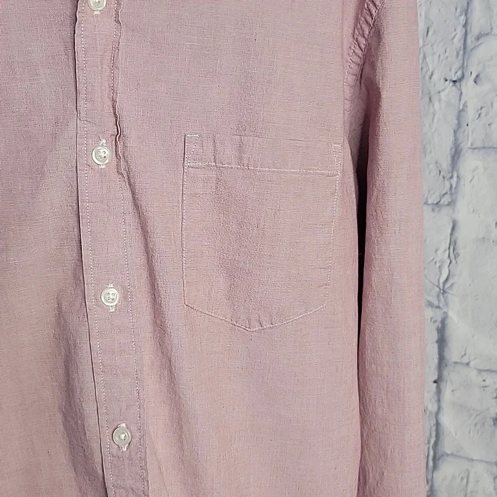J. CREW MERCANTILE Flex Light Purple Button Up‎ Men's Shirt Large